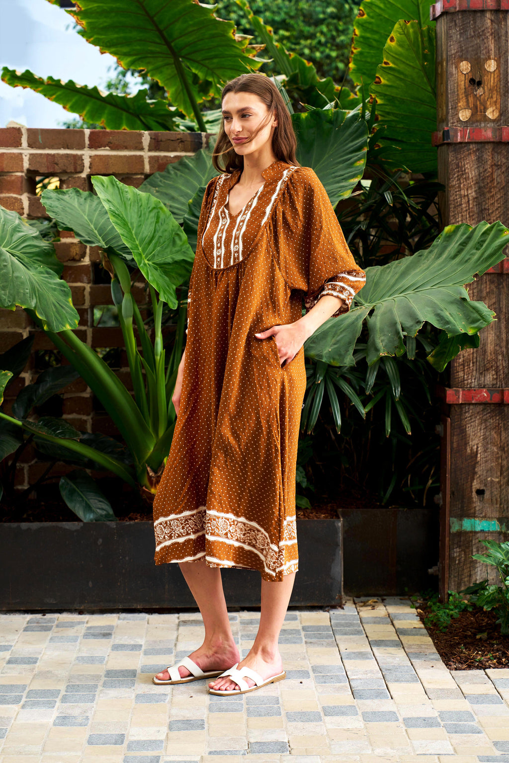 Landry Dress – Brown