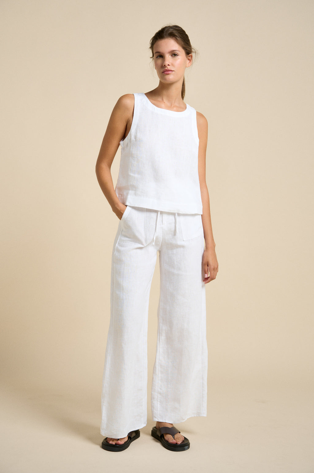 Jude Tank Top White | Effortless, Relaxed Vibes