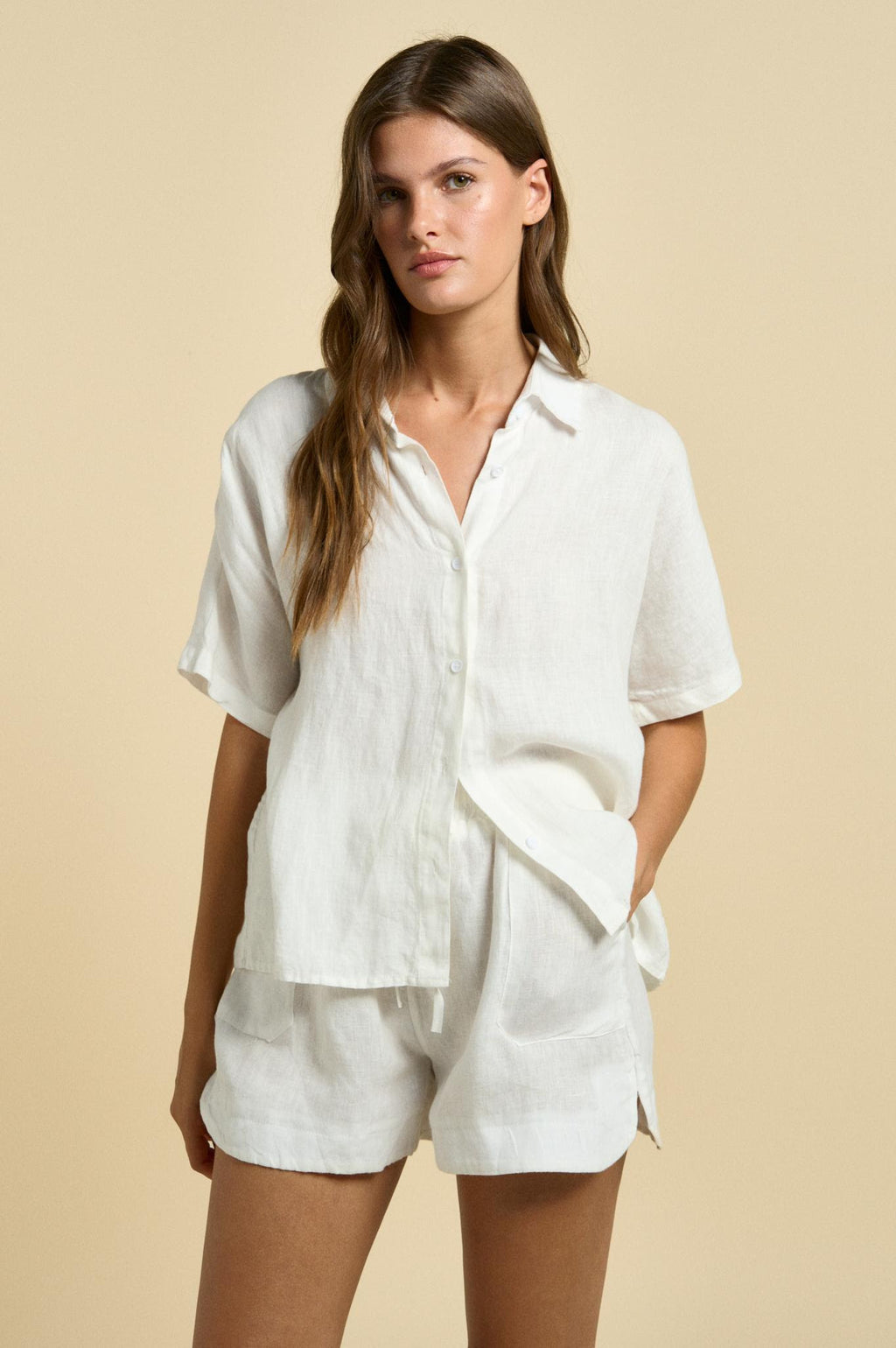 Bronte Short Set White | Effortless, Relaxed Vibes